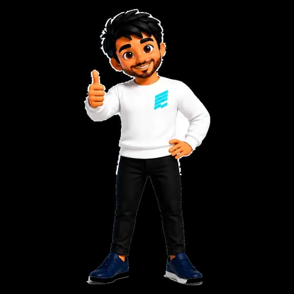 Multisolution mascot giving thumbs up